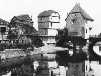 Nahebrücke, Bad Kreuznach, ca. 1910